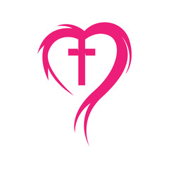 Obraz premium Heart concept logo design