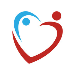 Heart concept logo design