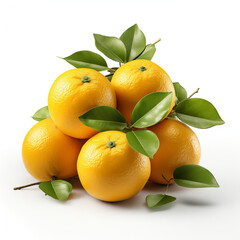 oranges with leaves
