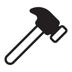hammer glyph icon