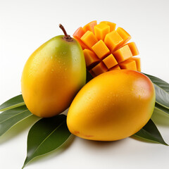 mango with leaves