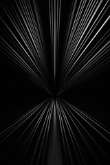 Motion Displayed in the Form of Streaking White Lines on a Black Background