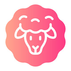 sheep gradient icon