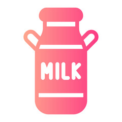 milk tank gradient icon