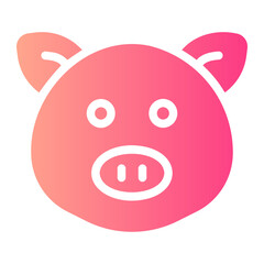 pig gradient icon