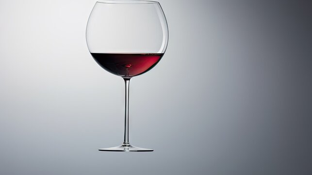 a glass of red wine sitting on top of a table.  generative ai