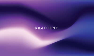 Fluid purple gradient mesh background template copy space. Vibrant to dark smooth color gradation. Wavy contemporary backdrop. Suitable for poster, cover, banner, or presentation.