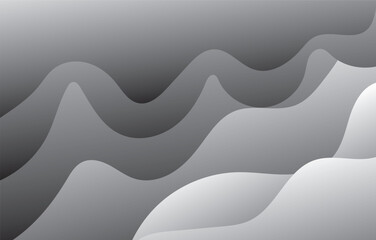 black and white abstract background.Cool background design for posters. Vector illustration .Minimal geometric background. Blue elements with fluid gradient.