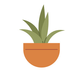 Flower pot. Vector illustration. The flowering plants in garden create vibrant and colorful landscape The garden is teeming with diverse range flowers and plants The blossoming cherry trees signal