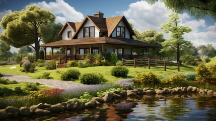 House s exterior with landscaping