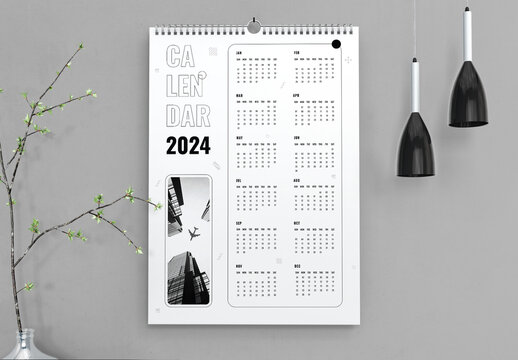 Wall Calendar 2024 Template