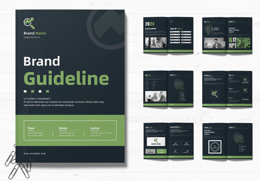 Brand Guideline Design Template Layout