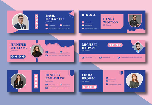 Email Signature Ui Ux Design Layout