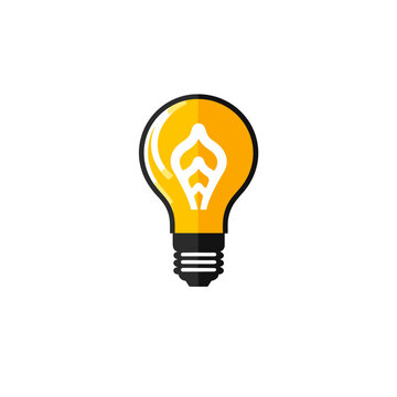 recommend clip art: Technology solution filled outline yellow logo. Problem solving. Lightbulb symbol. Design element. Created with artificial intelligence. Ai art for corporate branding, bi tool, creative agency