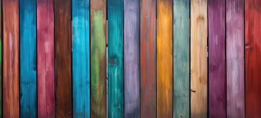 colorful wooden background