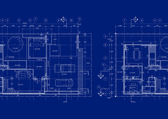 Floor plan designed building on the drawing.

