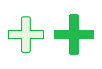 Obraz premium Plus Icon set. Add plus icon