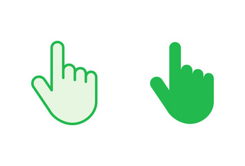 Fototapeta premium Hand icon set. hand vector icon, palm,click