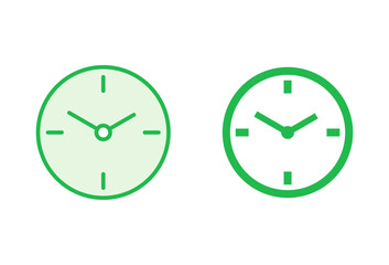 Clock icon set. Time icon vector. watch icon symbol