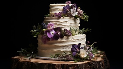 a Stunning Rustic-Inspired Wedding Cake,