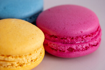 colorful macaroons on a plate