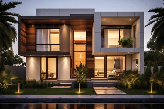 A modern and luxurious house