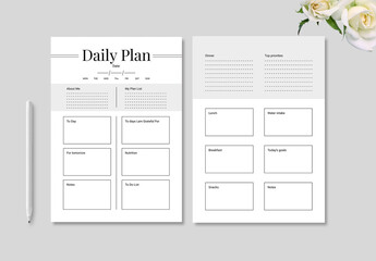Daily Planner Design Layout