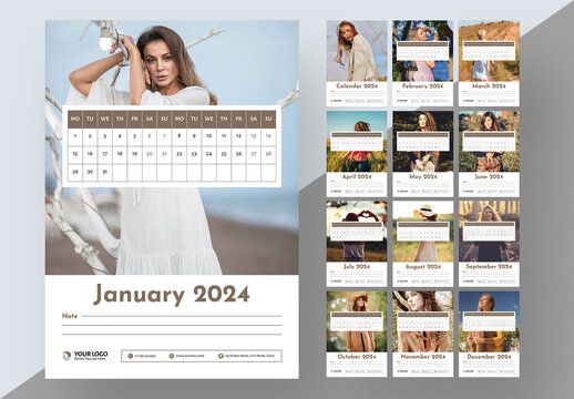 Fashion Wall Calendar 2024