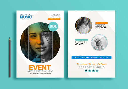 Art Music Event Flyer Design Template