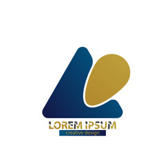 Company logo. Template for a brand, sticker. Business ID for a business card, letterhead. Preparation of corporate identity
