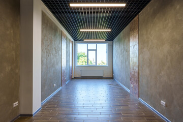 Modern open space office interior for background