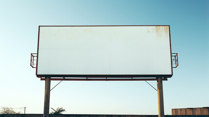 Obraz premium An empty billboard with a copy space, the place for advertising is vacant