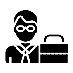 Business Man Icon Style