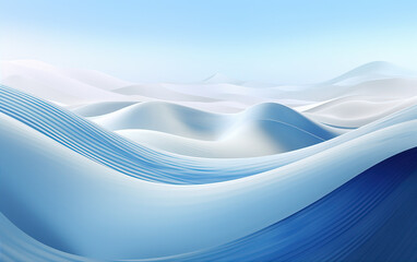 Blue abstract desert background,created with Generative AI tecnology.