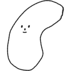 Simple Smile Doodle Face Shape