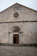 Fototapeta na wymiar An old church made up of stones