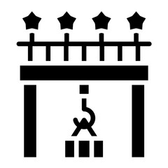 Bridge Crane Icon Style