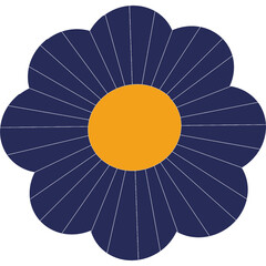 Simple Blue Flower