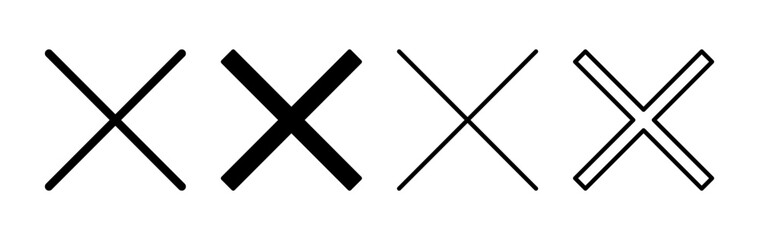 Close vector icon. Delete icon. remove, cancel, exit symbol.
