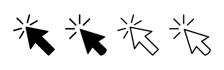 Click icon vector. cursor icon vector. pointer sign