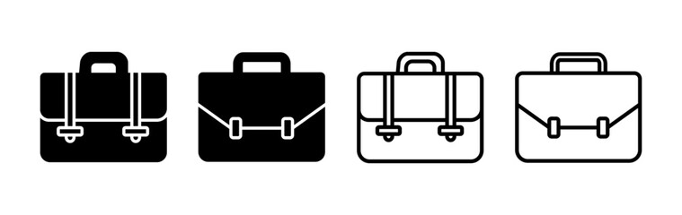 Briefcase icon vector. Portfolio vector icon. suitcase icon