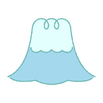 recommend clip art: 手描きのかわいいデフォルメの富士山