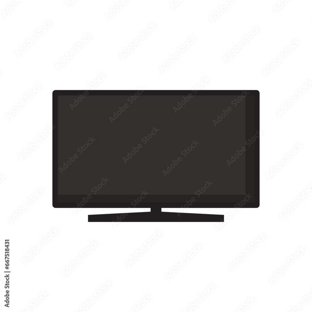 Sticker smart television icon vector