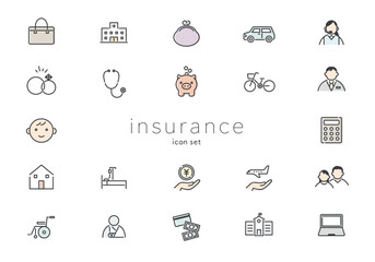 保険　アイコンセット