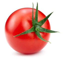 One tomato with clipping path