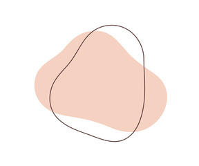 Abstract fluid shapes background. Modern trendy design from organic natural minimal curves, circles. Flowing irregular liquid elements. Isolated minimalistic flat graphic vector illustration