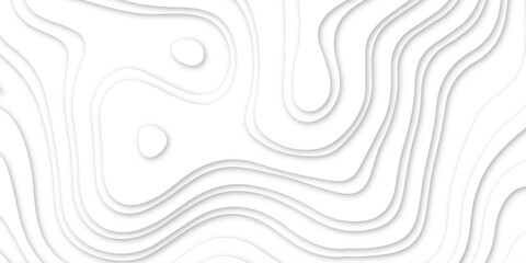 Abstract wavy double line 3d paper cut white background .waves floral backdrop seamless background for desktop papercut .For web, wall paper, brochure and other pattern designs .