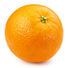 One orange isolated on white background