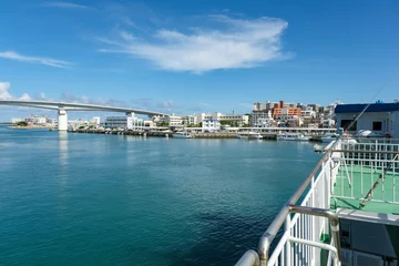 Foto op Canvas 泊港から見る泊大橋 © y.tanaka