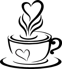 coffee set, icon, coffee shop